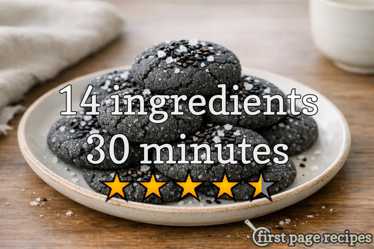 recipe image Black Sesame Cookies