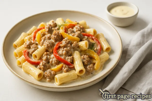 Creamy Sausage and Pepper Pasta