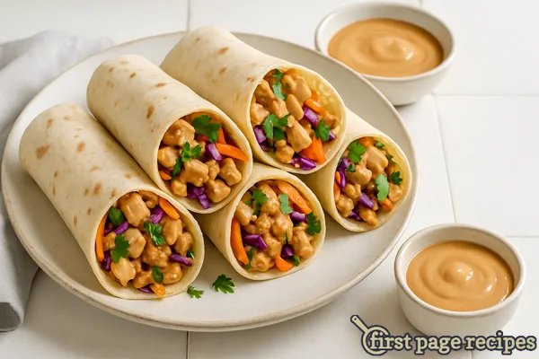 Easy Thai Chicken Wraps