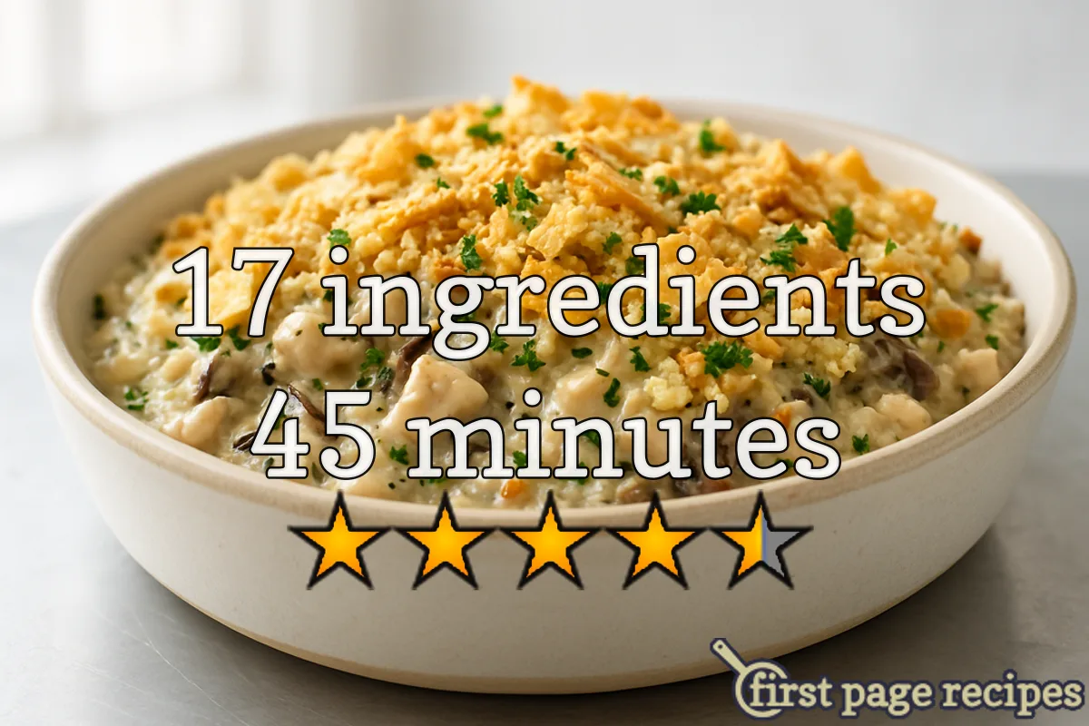 recipe image From-Scratch Chicken and Wild Rice Hotdish