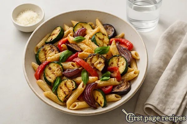 Grilled Vegetables And Penne