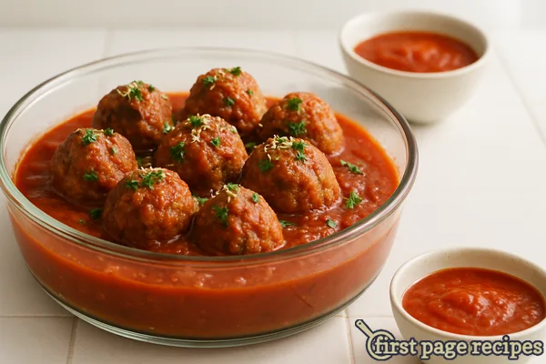 Italian Meatballs and Sauce