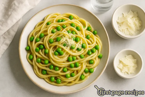 Linguini with Peas