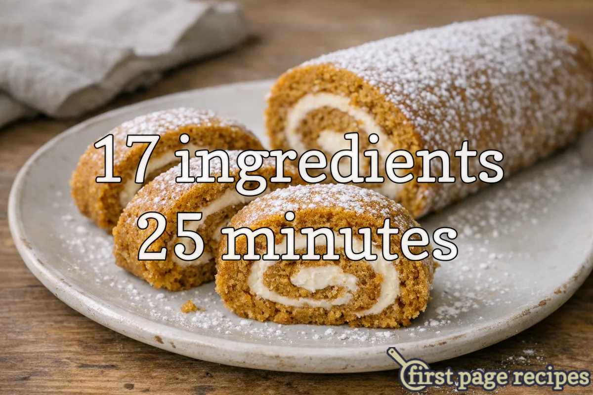 recipe image Pumpkin Roll with Cream Cheese Filling
