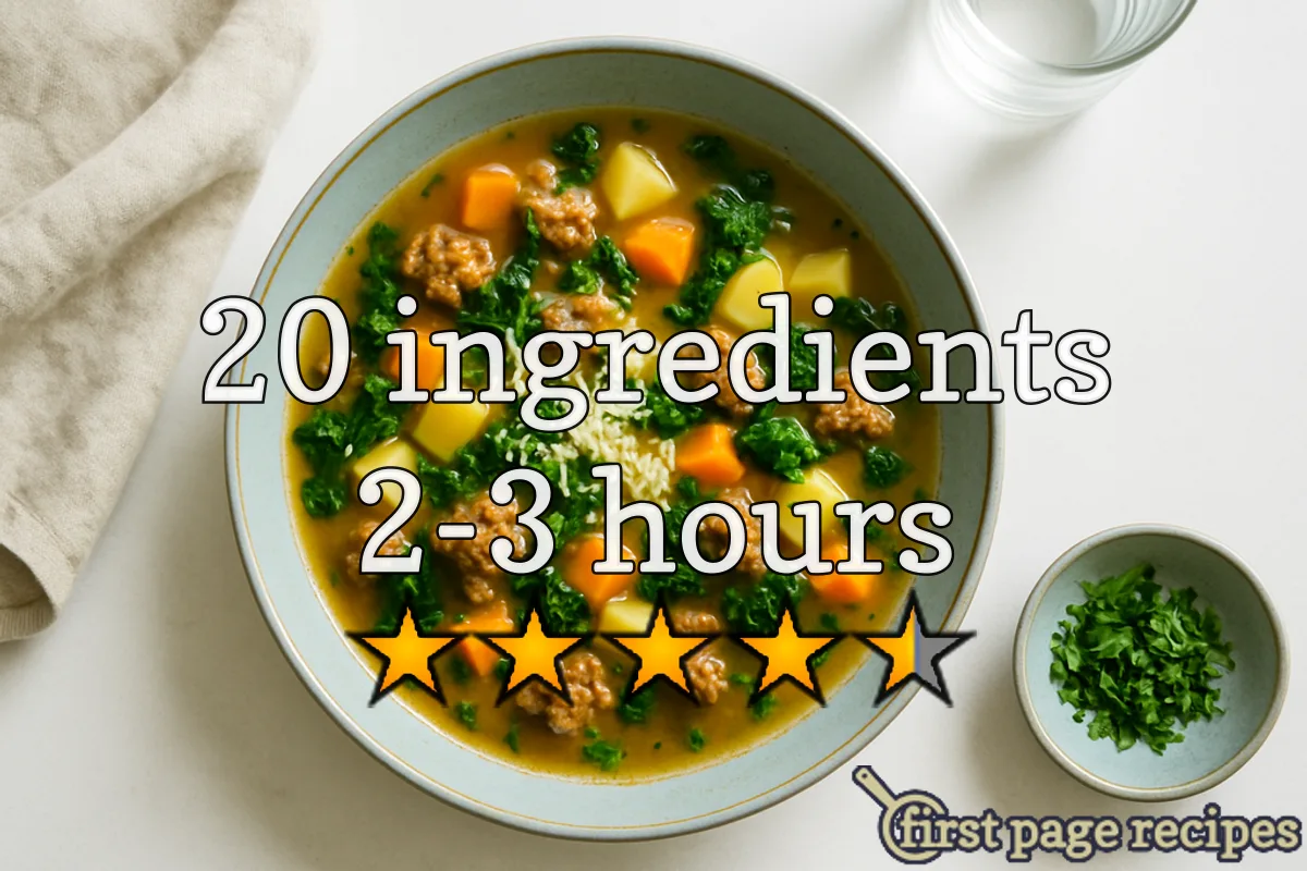 recipe image Rustic Italian Sausage Harvest Soup