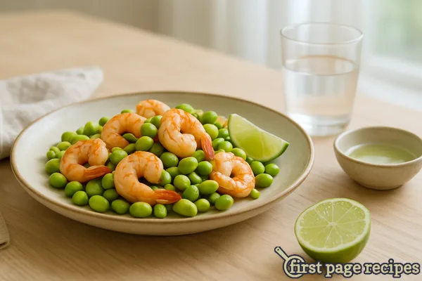 Shrimp and Edamame with Lime