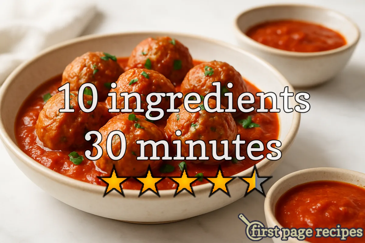 recipe image Turkey Meatballs In Tomato Sauce
