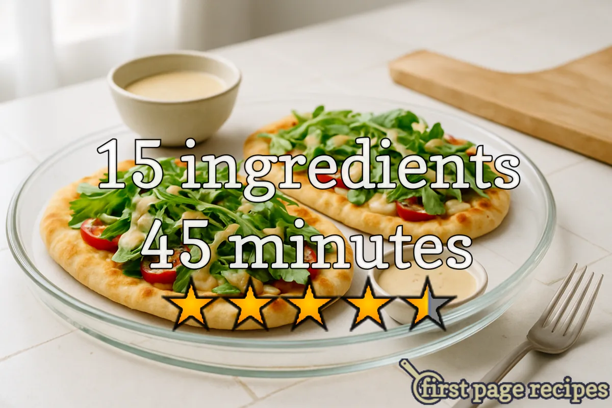 recipe image Vegan Naan Pizzas