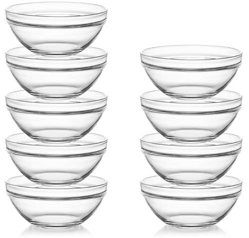 glass prep bowls