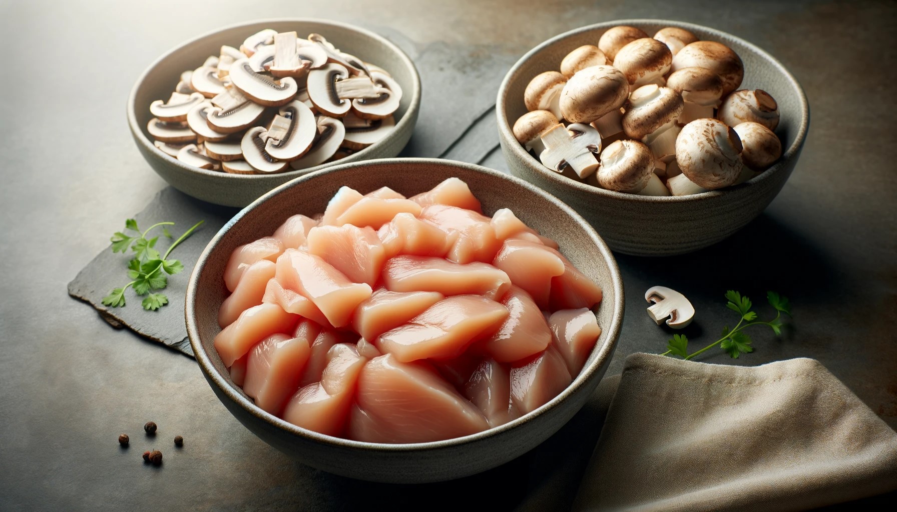 bowls of ingredients